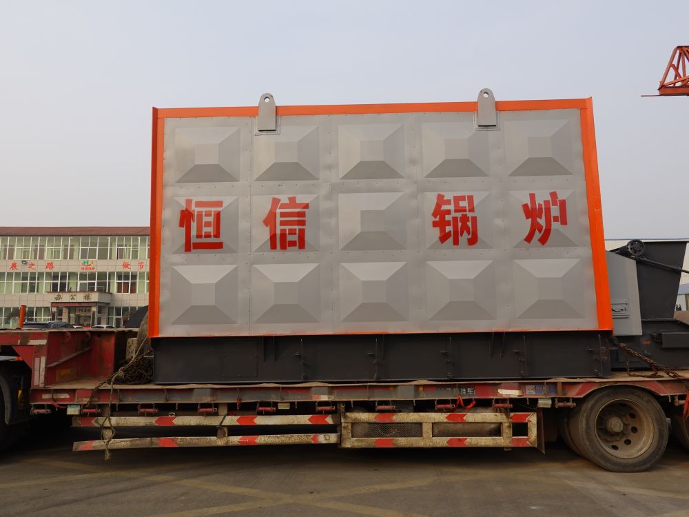 Horizontal chain biomass hot air furnace