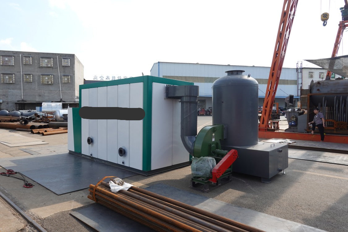 New horizontal biomass hot water boiler