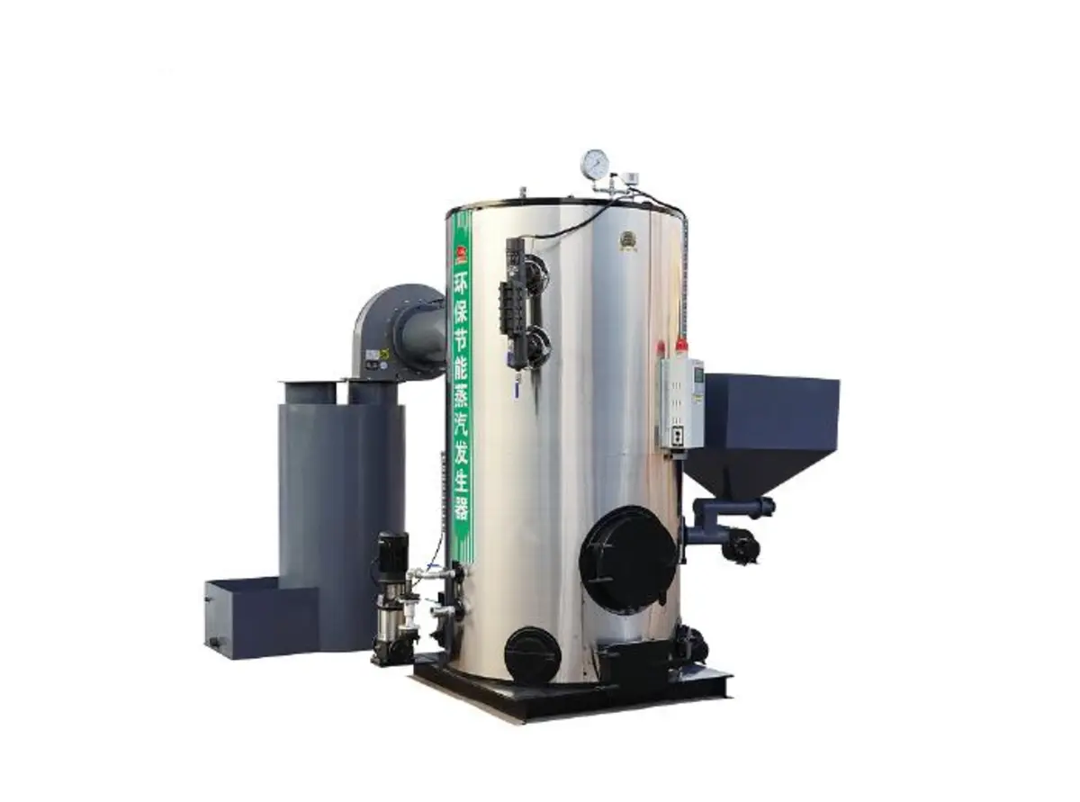 JINHONG ZFQ vertical biomass pellet steam generator with automatic feeder, induced draft fan and control panel
