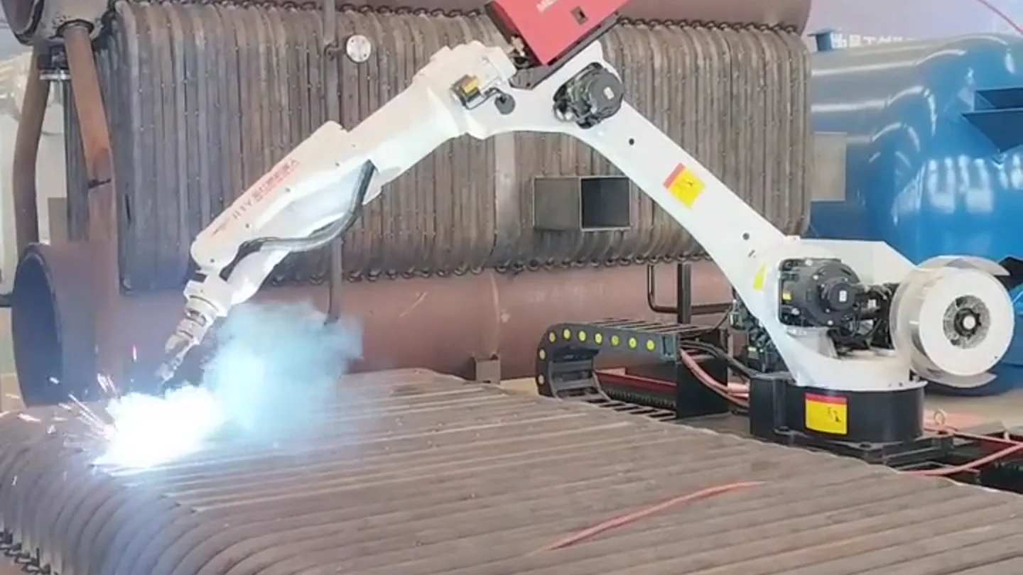 Robotic welding for water tube boiler pressure parts
