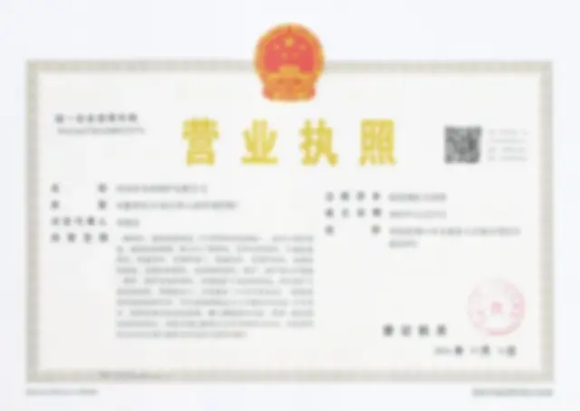 Privacy-protected preview of a JINHONG business registration record