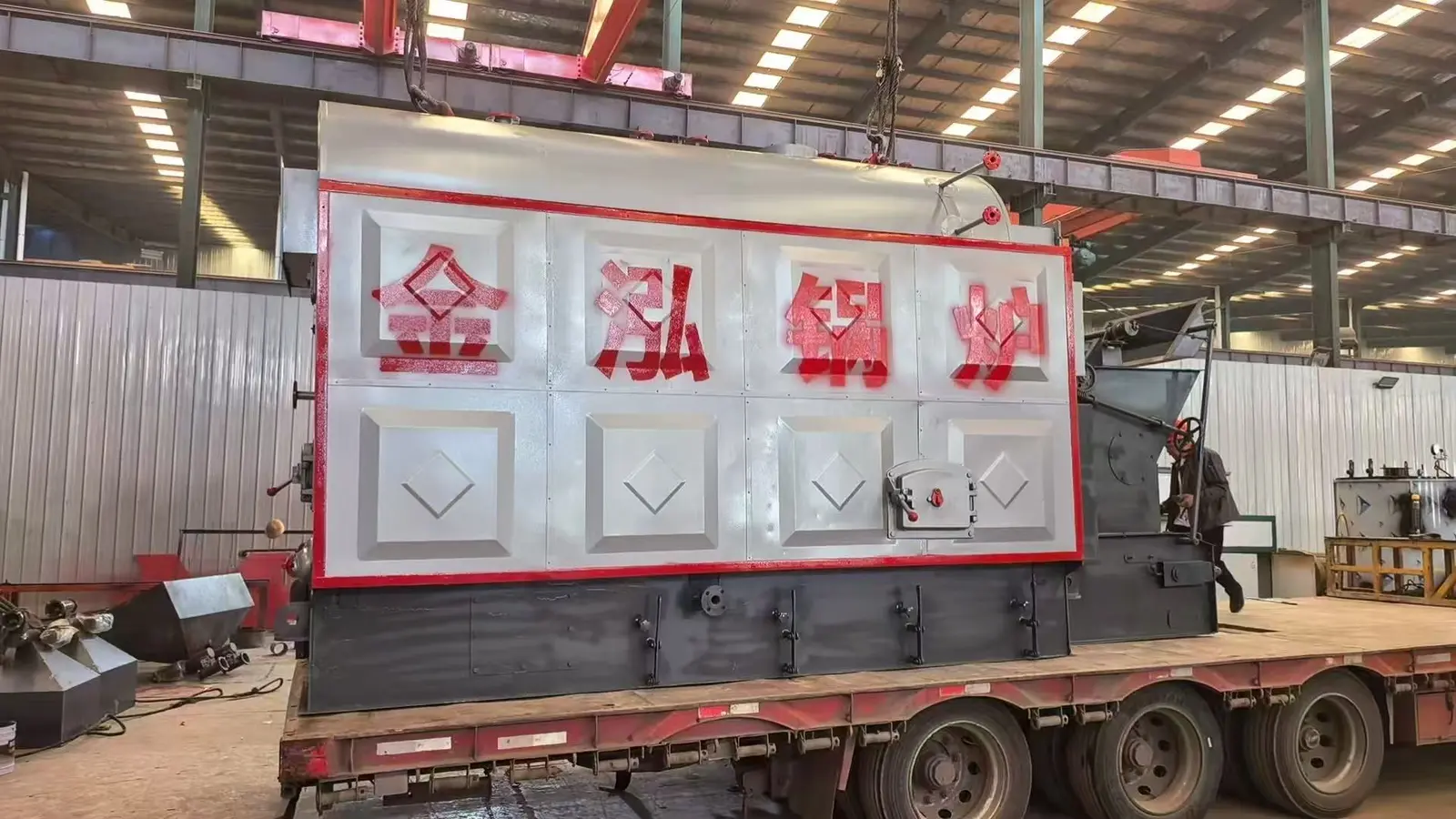 3 TPH biomass steam boiler shipment for wood processing in Bangladesh