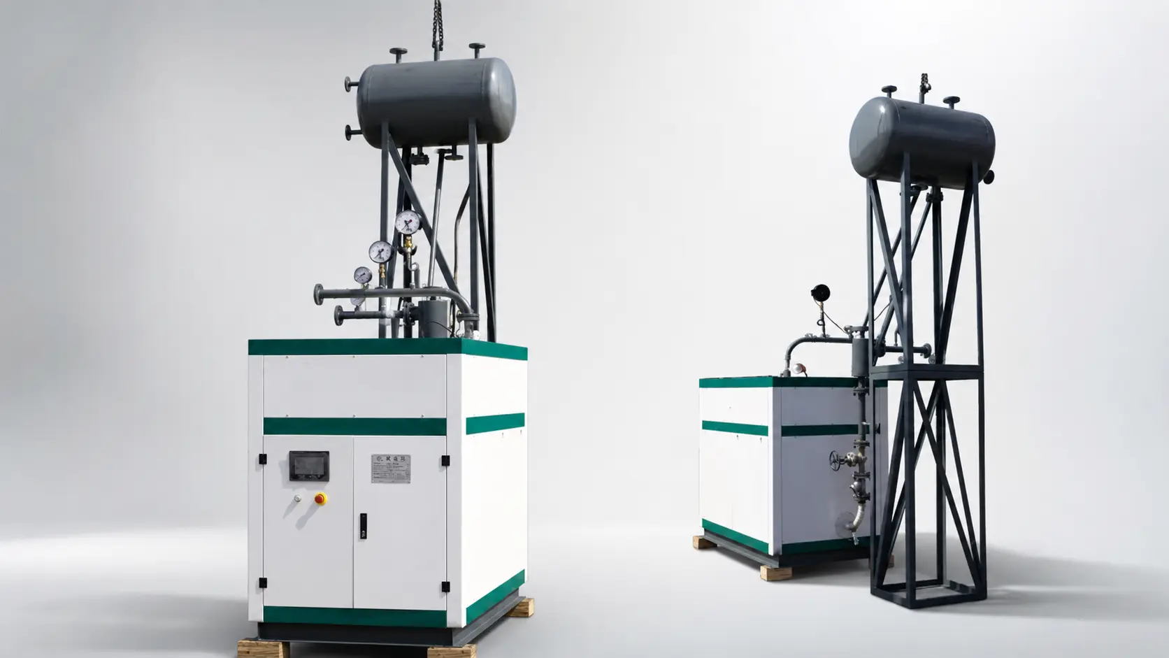 JINHONG YDW electric thermal oil heater with expansion tank and piping