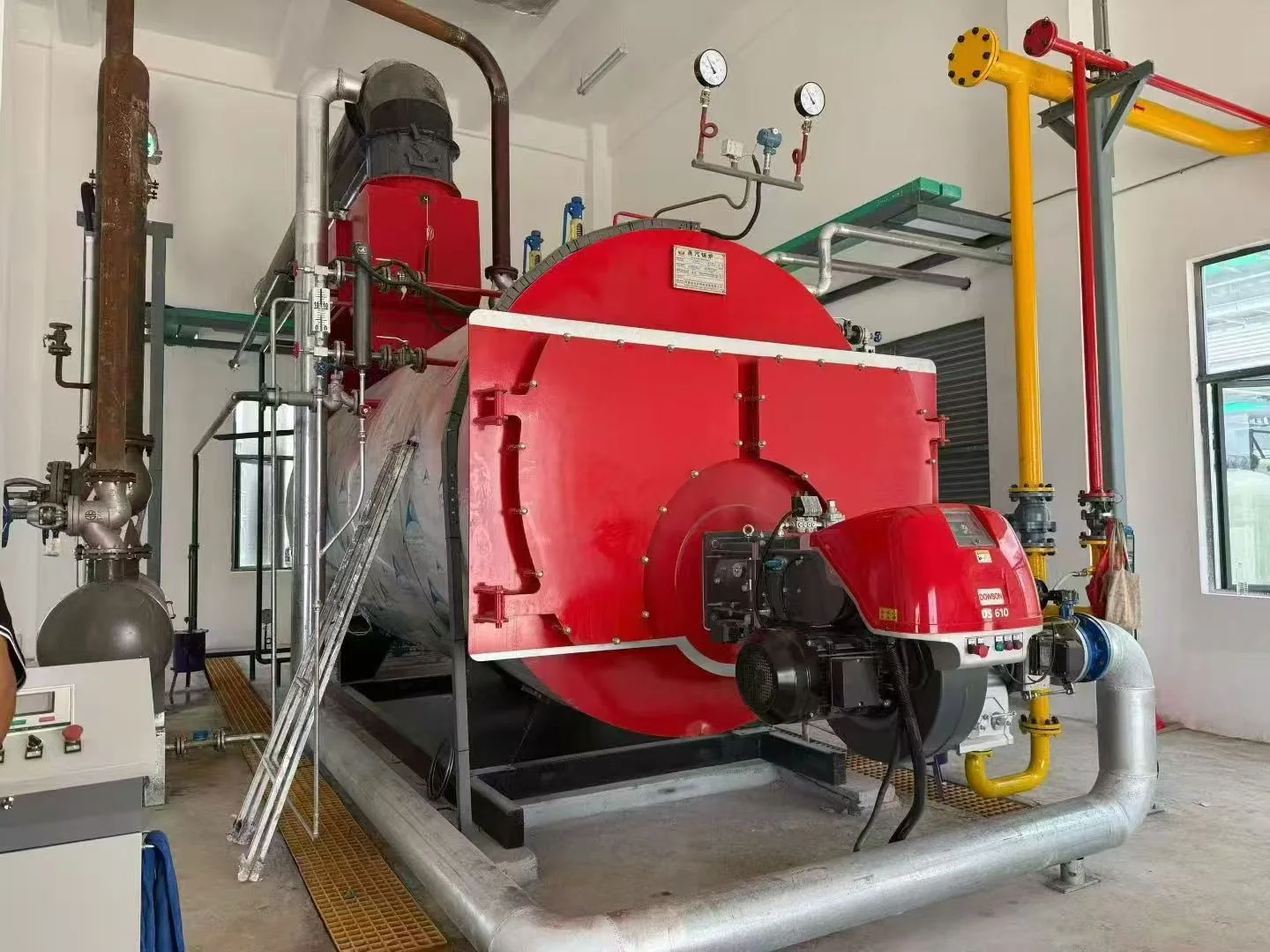 Installed 6 TPH WNS gas steam boiler at an Egypt textile dyeing plant