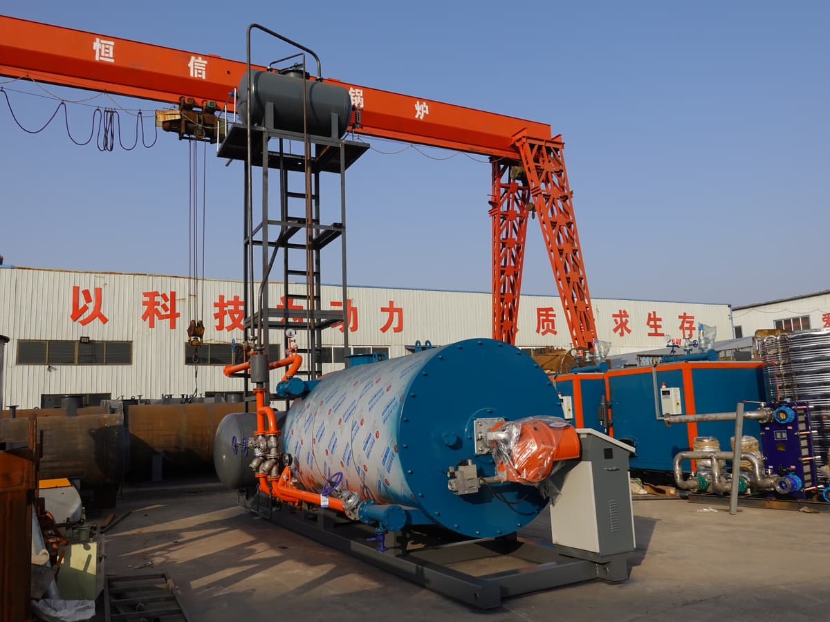 JINHONG horizontal gas-fired thermal oil heater with circulation-related equipment